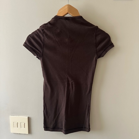 Splendid Chocolate Brown Crew Neck T-Shirt - Picture 3 of 3